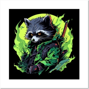 raccoon Posters and Art